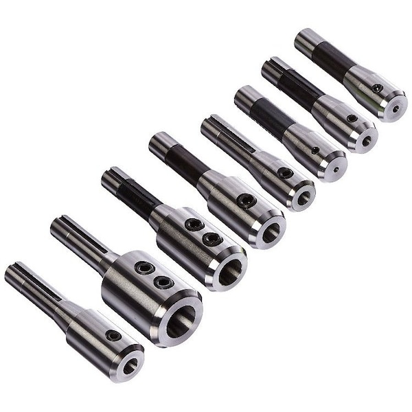 H & H Industrial Products 8 Piece R8 End Mill Holder Set (3/16 to 1-1/4 in) 3900-1008 - main